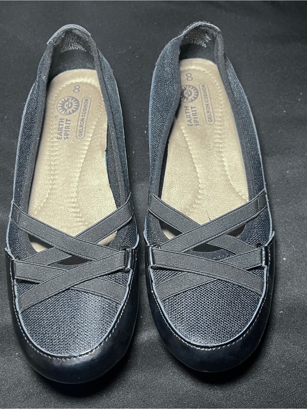 Earth Spirit Peni Gelron Cushion slip-on comfort flats Size 8
